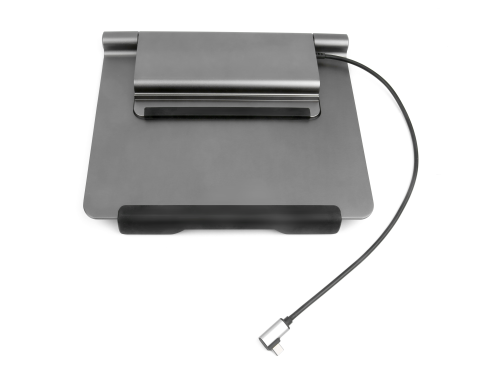 Notebookstandaard met geïntegreerde 5 in 1 dockingstation