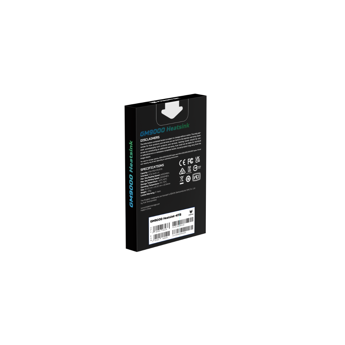Predator GM9000 Heatsink SSD - 4TB