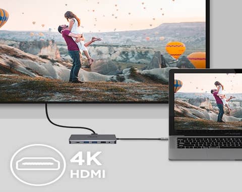 Acer 12in1 Type C dongle | Zilver