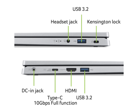 Acer Aspire 3 Spin Laptop | A3SP14-31PT | Silver