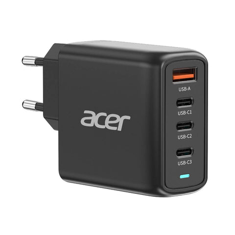 Acer 100W GaN PD Oplader, USB-poorten: 3C+1A, EU-stekker
