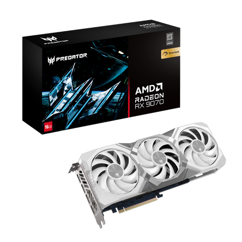 Predator BiFrost Radeon™ RX 9070 OC 16GB White Edition Grafische Kaart