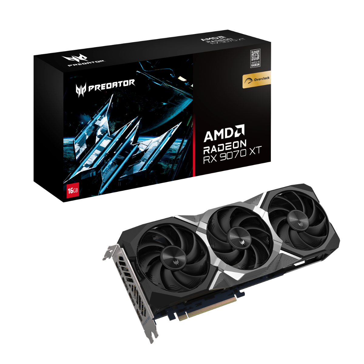 Predator BiFrost Grafische Kaart RX 9070 XT OC 16GB