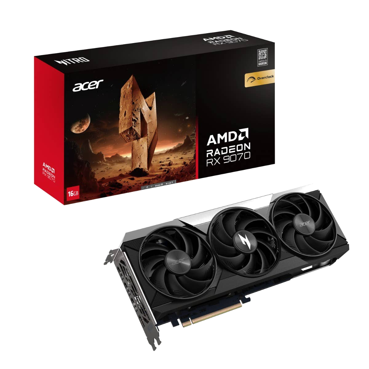 Acer Nitro Grafische Kaart Radeon™ RX 9070 OC 16GB
