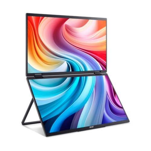 monitor Pieghevole a Doppio Schermo Acer PD3 | PD163Q | Nero