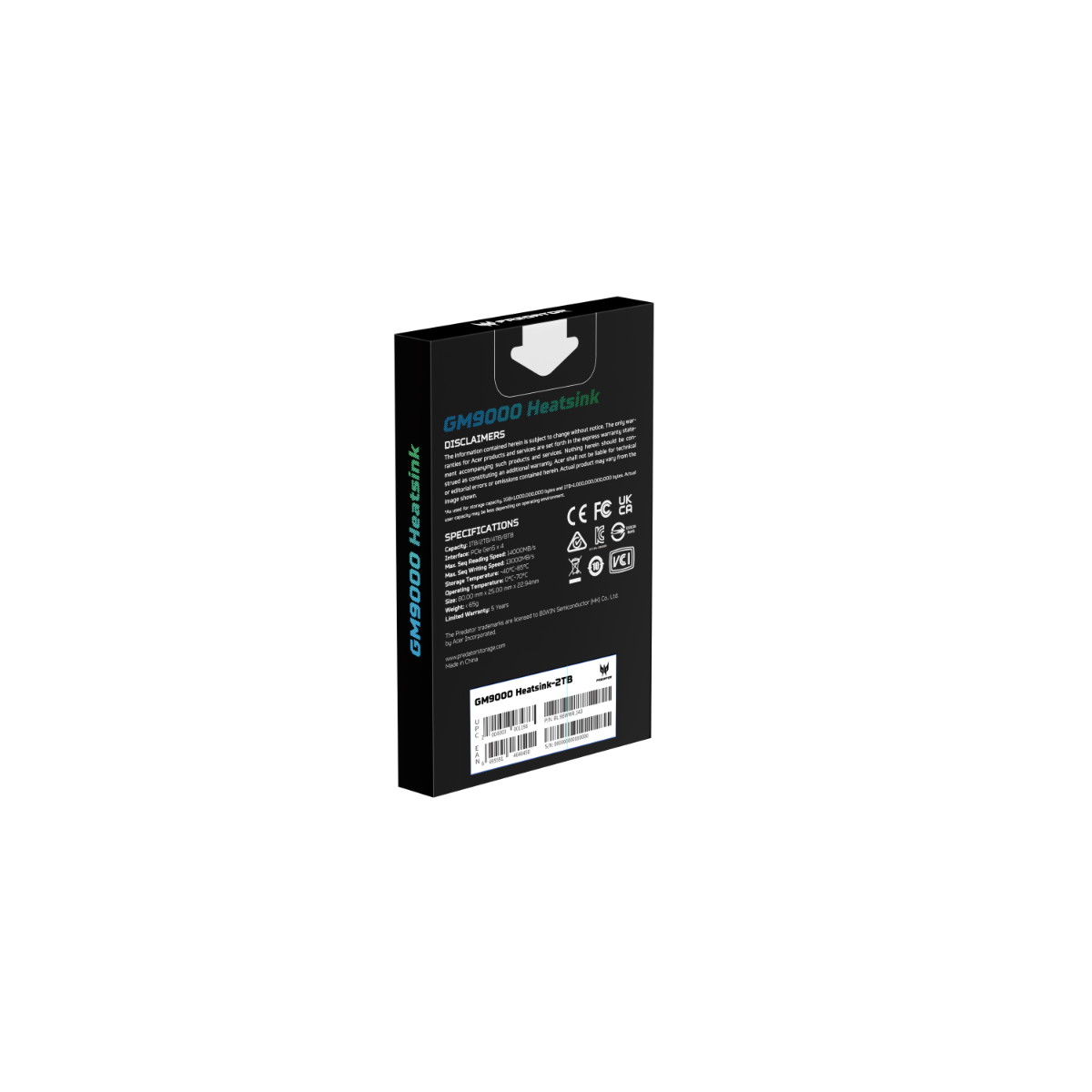 Predator GM9000 Heatsink SSD - 2TB