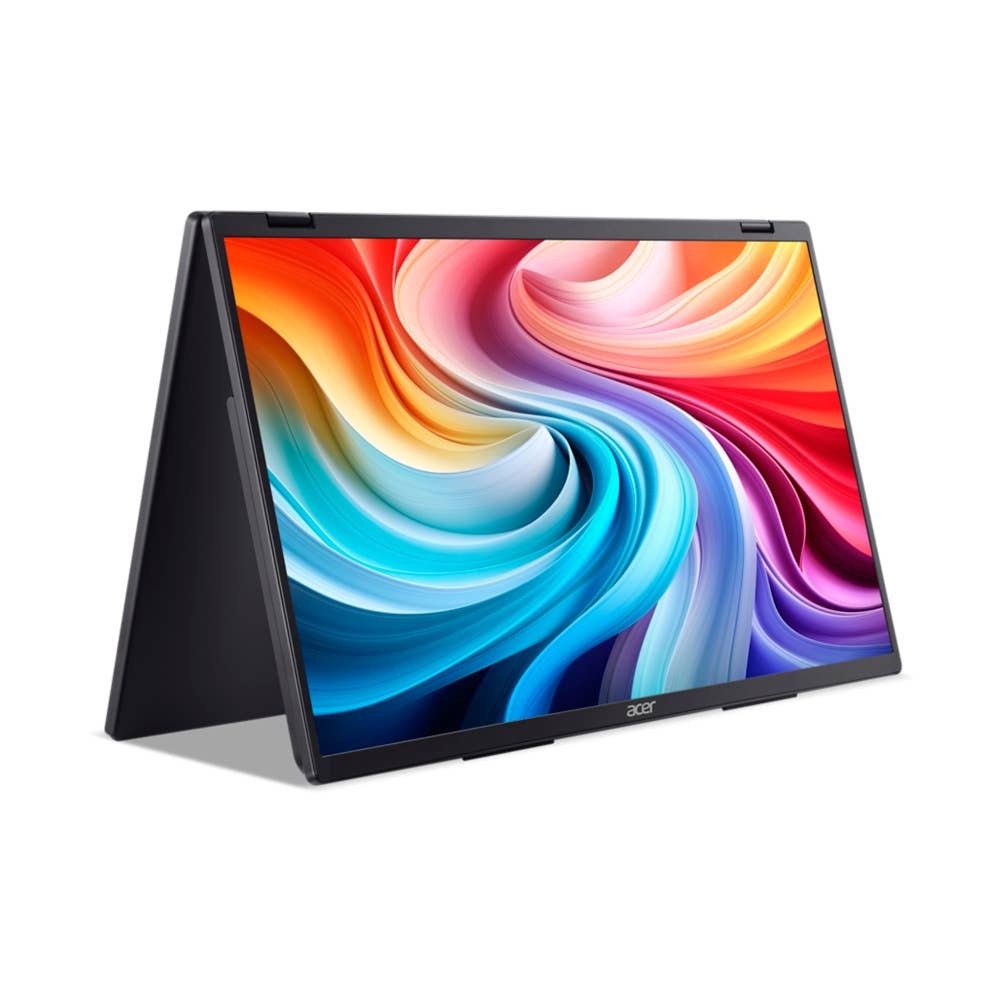 monitor portatile pieghevole Acer PD3 a doppio schermo | PD193QE | Nero