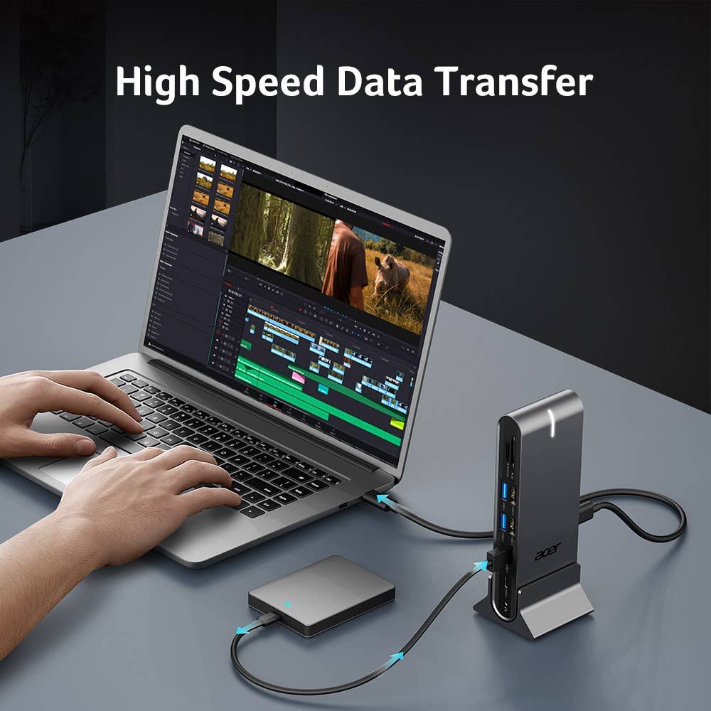 Acer USB-C universeel dockingstation 15-in-1