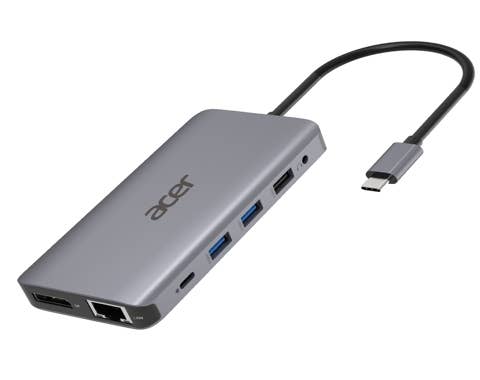 Acer 12in1 Type C dongle | Zilver